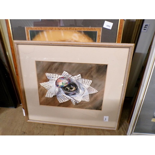 177 - COLLECTION OF FRAMED PICTURES AND PRINTS TO INCL STILL LIFE OIL