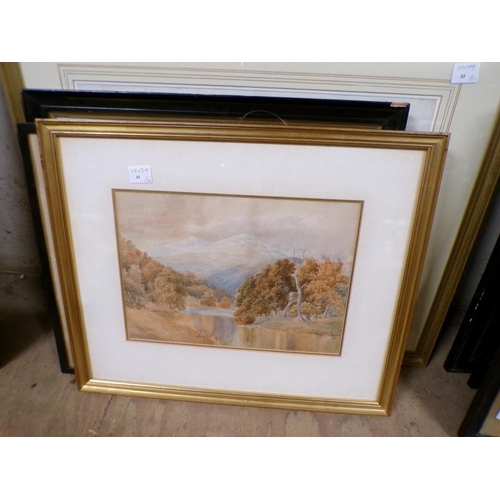 179 - COLLECTION OF FRAMED WATERCOLOURS AND ENGRAVINGS