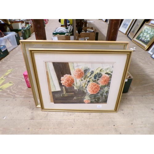 188 - GILT FRAMED PRINTS AND WATERCOLOURS