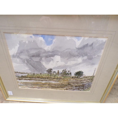 188 - GILT FRAMED PRINTS AND WATERCOLOURS