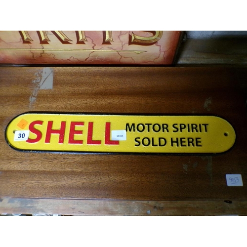 30 - REPRO SHELL SIGN