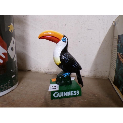 57 - CAST METAL GUINNESS TOUCAN