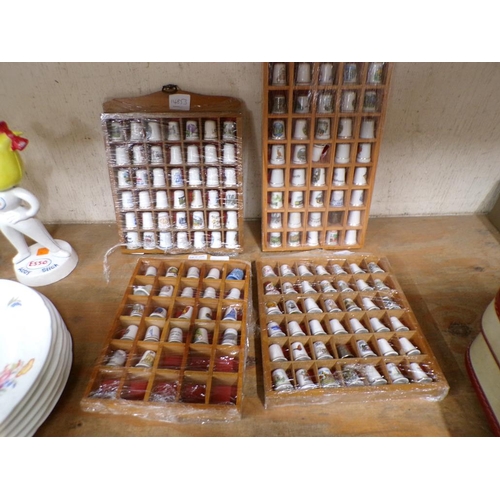 74 - COLLECTORS THIMBLES AND DISPLAY RACK