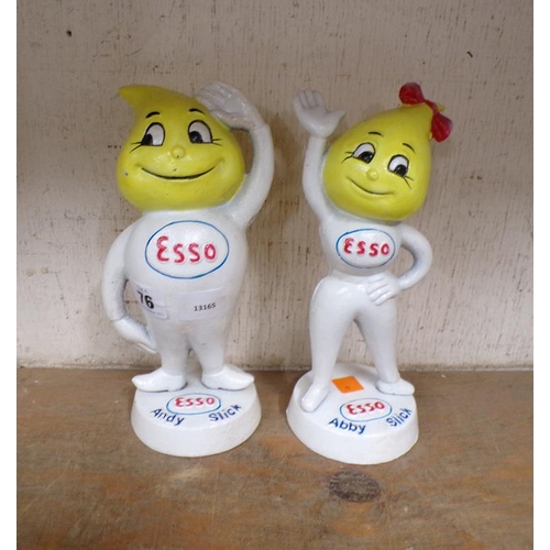 76 - PAIR OF REPRO METAL ESSO MONEY BOXES