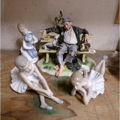 94 - CAPODIMONTE TRAMP GROUP; NAO FIGURES