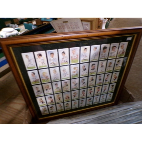 271 - FRAMED TRADING AND CIGARETTE TYPE CARDS