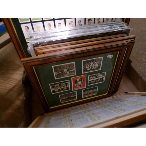 271 - FRAMED TRADING AND CIGARETTE TYPE CARDS