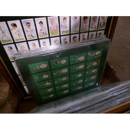 271 - FRAMED TRADING AND CIGARETTE TYPE CARDS