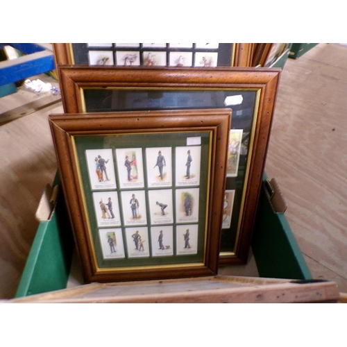 273 - FRAMED CIGARETTE CARDS