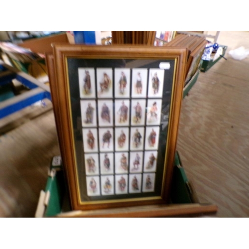 273 - FRAMED CIGARETTE CARDS