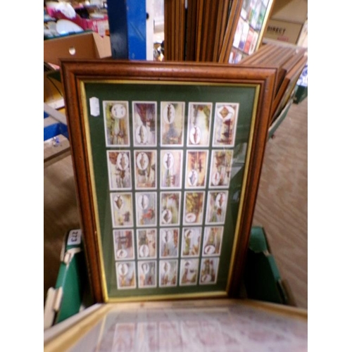 273 - FRAMED CIGARETTE CARDS