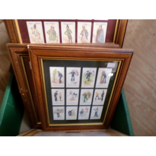 273 - FRAMED CIGARETTE CARDS