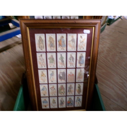 273 - FRAMED CIGARETTE CARDS