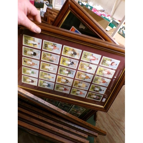 275 - FRAMED TRADING CARDS - GOLFING ETC