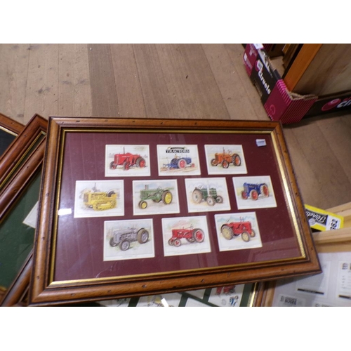 362 - FRAMED CIGARETTE TRADING TYPE CARDS