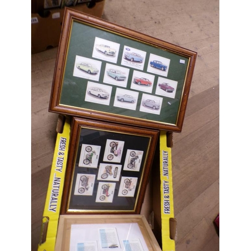 362 - FRAMED CIGARETTE TRADING TYPE CARDS