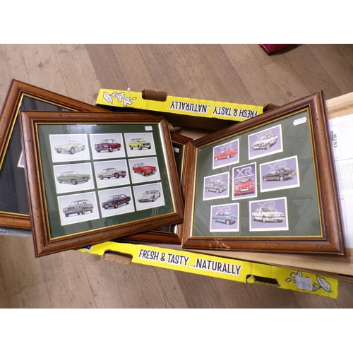 362 - FRAMED CIGARETTE TRADING TYPE CARDS