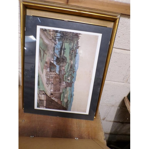 388 - COLLECTION OF FRAMED PRINTS - SOME SIGNED; TWO OIL ON BOARDS