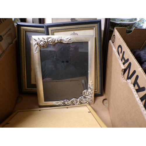 549H - BOX OF FRAMED ROYAL PRINTS ETC