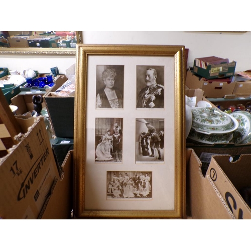 549H - BOX OF FRAMED ROYAL PRINTS ETC