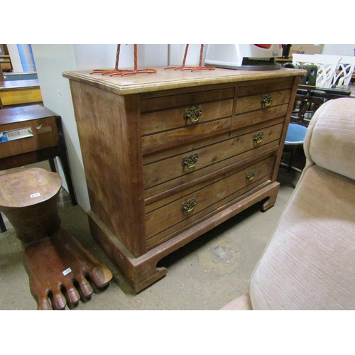 679 - VICTORIAN CHEST OF TWO SHORT/TWO LONG DRAWERS