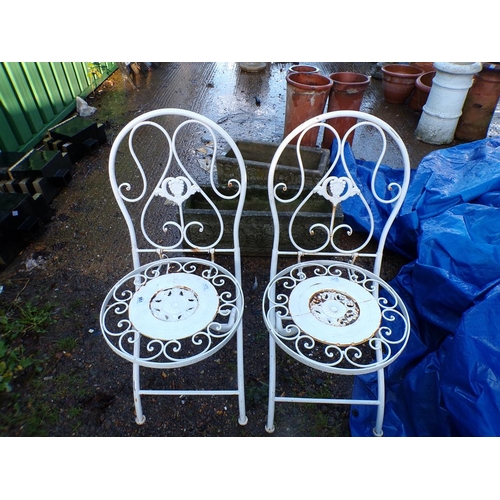 951 - TWO METAL FOLDING CHAIRS