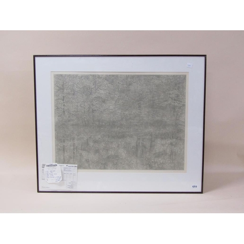 1213 - RICHARD ZIEMANN 1982 - UNCASVILLE, BLACK ON WHITE ENGRAVING, SIGNED AND DATED IN PENCIL, F/G, 58CM X... 