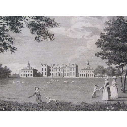 1222 - COLLECTION OF FOUR F/G B&W ENGRAVINGS TO INCL TWO SCENES OF DITCHLEY OXFORDSHIRE, ALL F/G