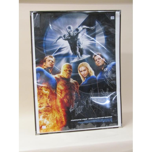 1255 - FILM POSTER - FANTASTIC FOUR RISE OF THE SILVER SURFER, 100CM X 75CM