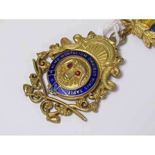 1496 - SILVER GILT MASONIC LODGE MEDAL FOR SIR VICTOR LODGE NO. 114