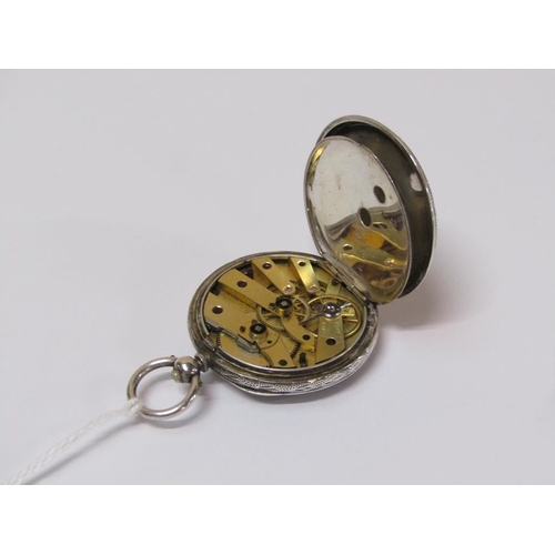 1502 - VICTORIAN SILVER LADIES POCKET WATCH