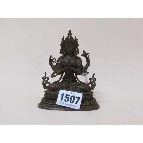 1507 - BRONZE DEITY FIGURE