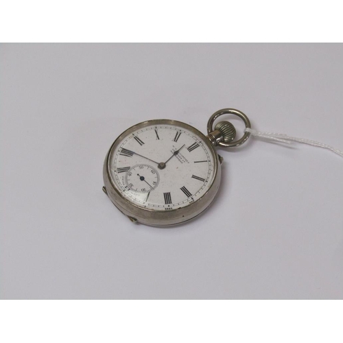 1513 - WV BLOOMFIELD STAINLESS STEEL POCKET WATCH