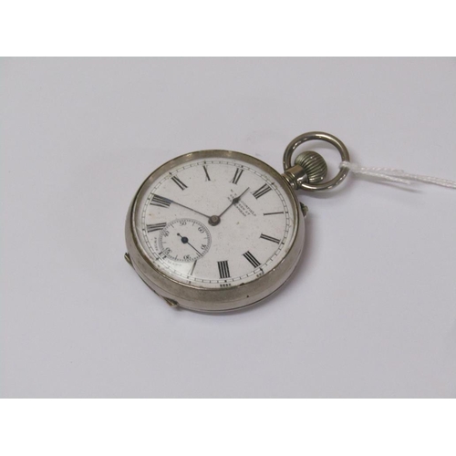 1513 - WV BLOOMFIELD STAINLESS STEEL POCKET WATCH