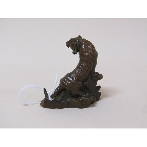 1517 - BRONZE TIGER FIGURE