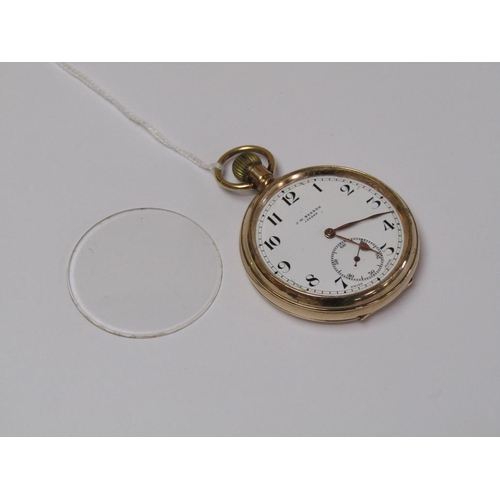 1622 - 9ct GOLD JW BENSON OF LONDON POCKET WATCH, TOTAL 81.4g