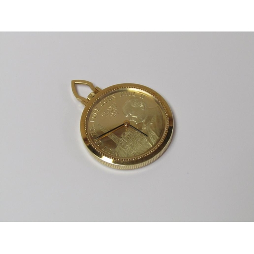 1637 - 18ct GOLD GARRARD AND CO WATCH TO COMMEMORATE THE FIRST VISIT OF THE REIGNING POPE TO GREAT BRITAIN ... 