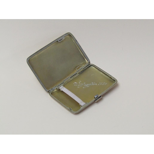 1641 - CONTINENTAL SILVER CIGARETTE CASE 3ozt