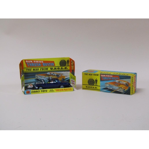 1689 - CORGI TOYS - BOXED, NO.497 THE MAN FROM U.N.C.L.E GUN FIRING THRUSH-BUSTER IN NAVY BLUE WITH WAVERLE... 