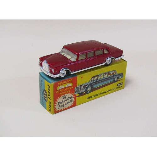 1696 - FOUR BOXED CORGI TOYS - NO.436 CITROEN SAFARI, 247 MERCEDES BENZ 600 PULLMAN, 245 BUICK RIVERA & 276... 