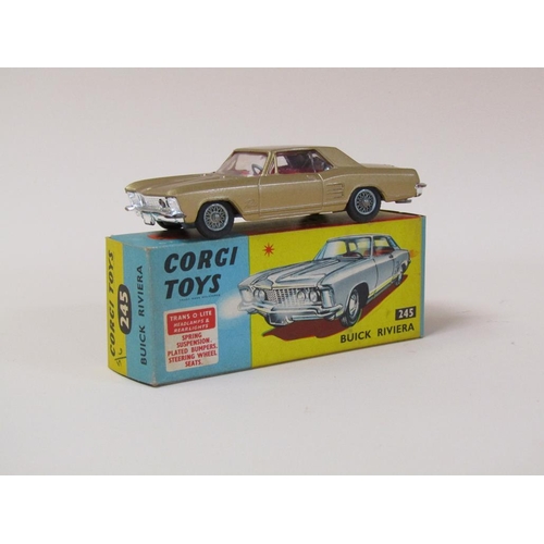 1696 - FOUR BOXED CORGI TOYS - NO.436 CITROEN SAFARI, 247 MERCEDES BENZ 600 PULLMAN, 245 BUICK RIVERA & 276... 