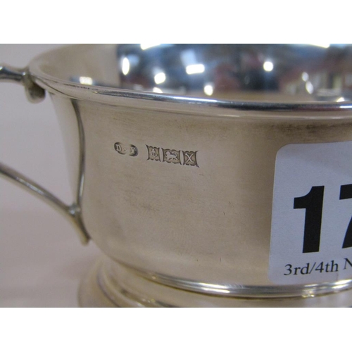 1768 - SMALL TWO HANDLED SILVER BOWL, 2.1ozt