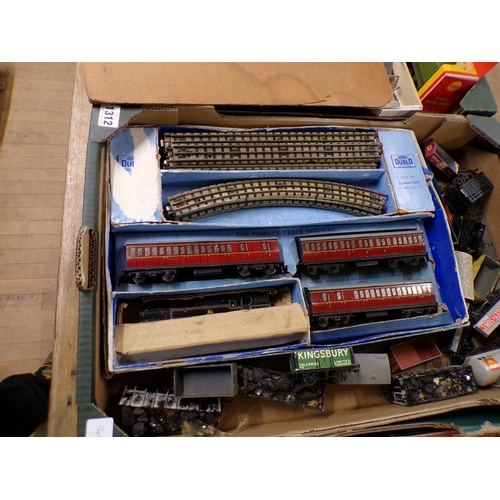 1312 - TWO BOXES OF HORNBY OO GAUGE MODEL RAILWAY TO INCL ENGINES