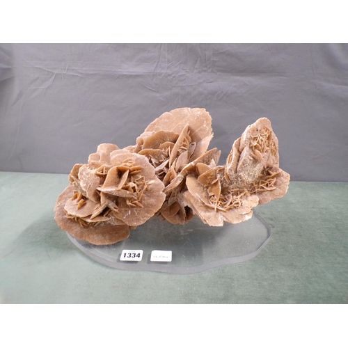 1334 - LARGE DESERT ROSE MINERAL STONE, 37CM W