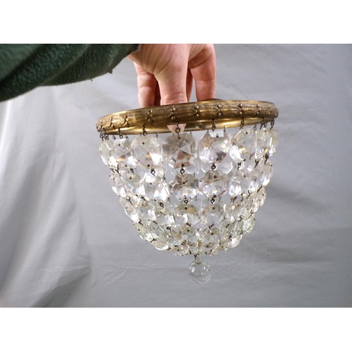 1336 - BOX TO INCL CRYSTAL LUSTRE CEILING LIGHTS