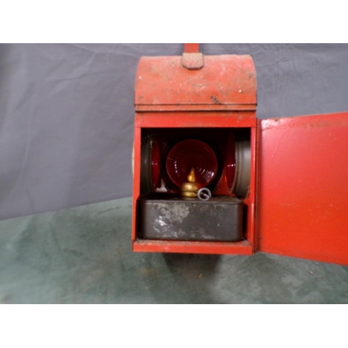 1434 - RAILWAY LANTERN, 41CM H