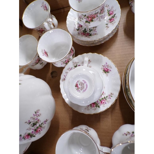 1961 - ROYAL ALBERT LAVENDER ROSE COFFEE SERVICE; HAMMERSLEY SPODE STRAWBERRY SET