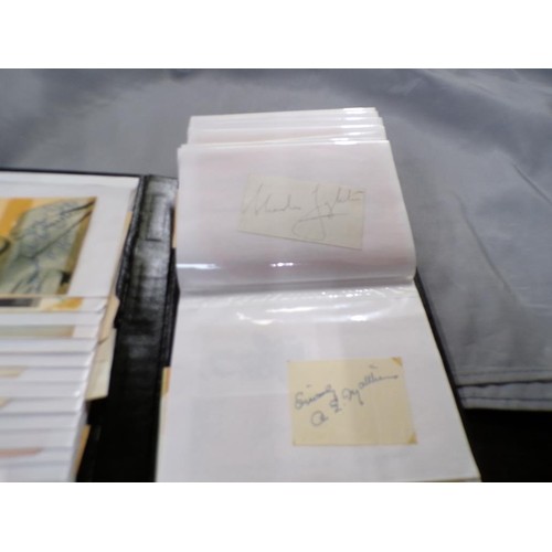 1574 - TWO ALBUMS OF AUTOGRAPH CARDS AND AUTOGRAPHS