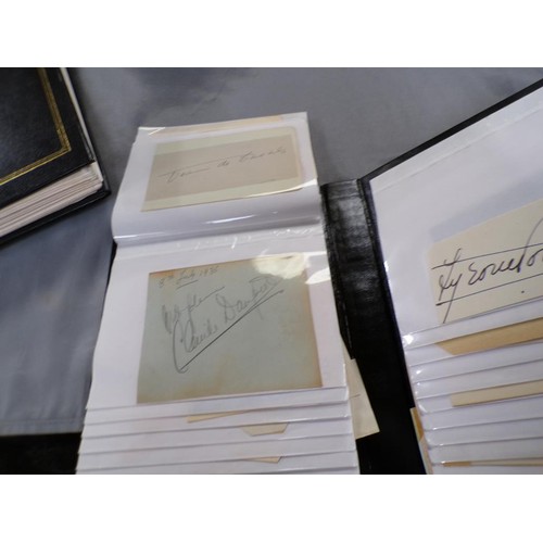 1574 - TWO ALBUMS OF AUTOGRAPH CARDS AND AUTOGRAPHS