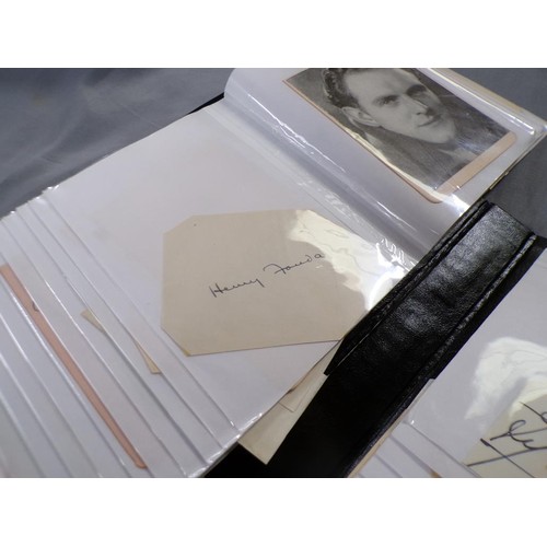 1574 - TWO ALBUMS OF AUTOGRAPH CARDS AND AUTOGRAPHS